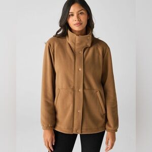 Beyond Yoga Urban Explorer Deep Tan Fleece Jacket